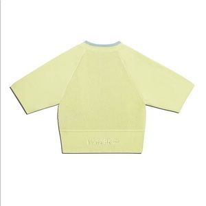 Ivy park mesh crop in yellow